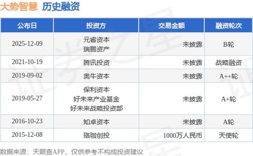 大勢智慧完成B輪融資，元睿資本與瑞鵬資產(chǎn)領(lǐng)投，技術(shù)賦能再升級